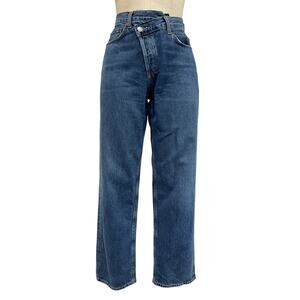 Agolde 'Criss Cross' Blue Cotton Denim Jean Size 26